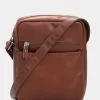 Bolso Manos Libres Jalisco de Cuero para Hombres Velez cafe