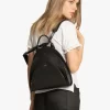 Mochila Stefano de Cuero Vélez Grabado Mujeres