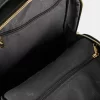 Morral Púrpura de Lona en Cuero Vélez para Mujer Negro