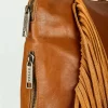 Morral Romero de Cuero Vélez para Mujer Flecos
