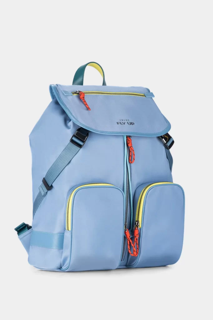 Morral Urban de Nylon Reciclado para Mujeres Vélez Azul Claro