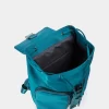 Morral de Cuero Vélez y Nylon Reciclado para Mujeres Ibiza Azul