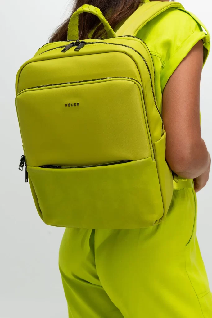 Tula Morral Ryn para Portátil Vélez Mujer - Nylon Amarillo
