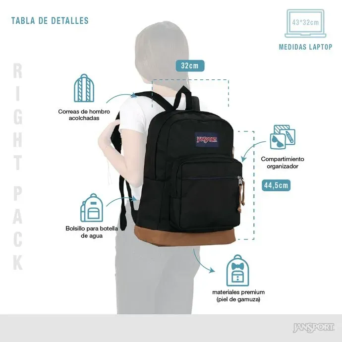 Morrales para Universitarios  - JanSport Right Pack